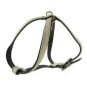 Шлейка Сristel универсальная, кожа, 15 мм, бело-чёрная