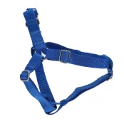 Шлейка Cristel для собак, 20 мм / 48-68 см / 48-68 см, нейлон с пластиковыми пряжками, прошитая, синяя