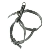 Шлейка Cristel для собак, нейлон, 13 мм / 20-25 см / 34-40 см, серый