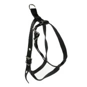 Шлейка Cristel для собак, нейлон, 15 мм / 24-34 см / 45-55 см, чёрный