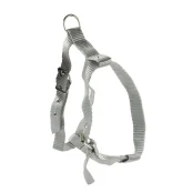 Шлейка Cristel для собак, нейлон, 20 мм / 32-38 см / 50-60 см, серая