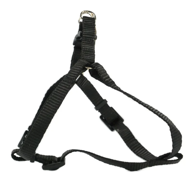 Шлейка Cristel для собак, нейлон, с пластиковой пряжкой, 15 мм / 28-36 см / 28-36 см, чёрный