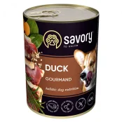 Влажный корм для взрослых собак Savory, с уткой, 400 г