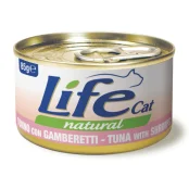Консерва LifeCat Tuna With Shrimps для котів від 6 місяців, з креветками та тунцем, 85 г