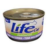 Консерва LifeCat Tuna With Grouper для котів від 6 місяців, з тунцем та окунем, 85 г