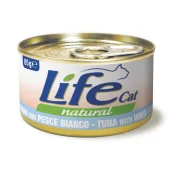 Консерва LifeCat Tuna With White Fish для котів від 6 місяців, з тунцем та білою рибою, 85 г