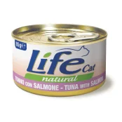Консерва LifeCat Tuna With Salmon для котів від 6 місяців, з тунцем та лососем, 85 г