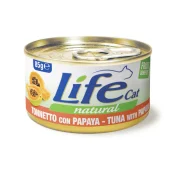 Консерва LifeCat Tuna With Papaya для котів від 6 місяців, з тунцем та папаєю, 85 г