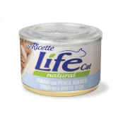 Консерва LifeCat Tuna With White Fish для котів від 6 місяців, з тунцем та білою рибою, 150 г