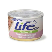 Консерва LifeCat Tuna With Shrimps для котів від 6 місяців, з тунцем та креветками, 150 г