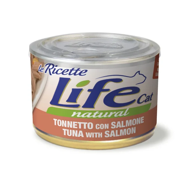 Консерва LifeCat Tuna With Salmon для котів від 6 місяців, з тунцем та лососем, 150 г