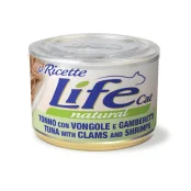 Консерва LifeCat Tuna With Clams And Shrimps для котів від 6 місяців, тунець з мідіями та креветками, 150 г