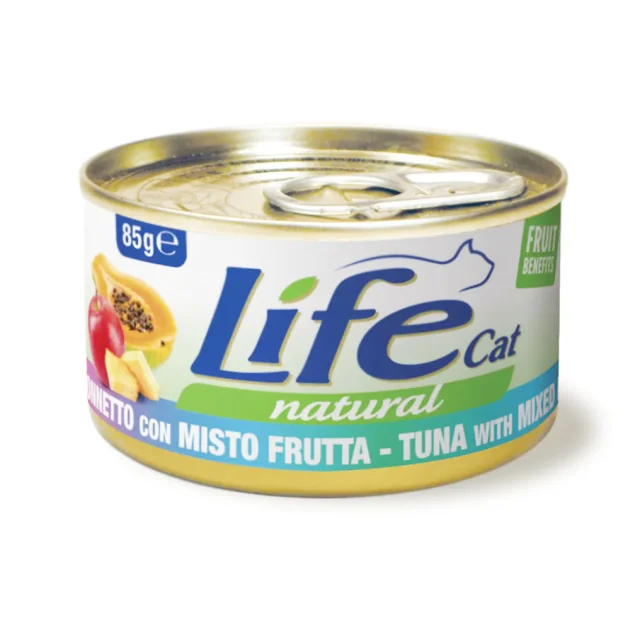 Консерва LifeCat Tuna With Fruit Mix для котів від 6 місяців, з тунцем та фруктовим міксом, 150 г