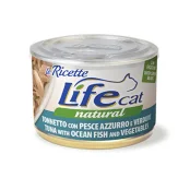 Консерва LifeCat Tuna With Ocean Fish для котів від 6 місяців, тунець з океанічною рибою та овощами, 150 г