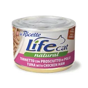 Консерва LifeCat Tuna With Ham для котів від 6 місяців, з тунцем та курячою шинкою, 150 г