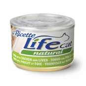 Консерва LifeCat Tuna With Chicken для котів від 6 місяців, тунець з курячим філе та печінкою, 150 г