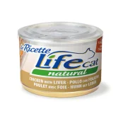 Консерва LifeCat Chicken Liver and Carrots для котів від 6 місяців, курятина з печінкою та морквою, 150 г