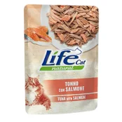 Вологий корм LifeCat Tuna With Salmon для котів від 6 місяців, з тунцем та лососем, 70 г