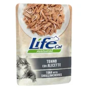 Вологий корм LifeCat Tuna With Whitebait для котів від 6 місяців, з тунцем та анчоусами, 70 г
