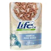 Вологий корм LifeCat Tuna With White Fish для котів від 6 місяців, з тунцем та білою рибою, 70 г