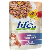 Вологий корм LifeCat Tuna With Fruit Mix для котів для котів від 6 місяців, з тунцем та фруктовим міксом, 70 г