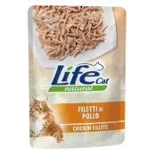 Вологий корм LifeCat Chicken для котів від 6 місяців, з курячим філе, 70 г