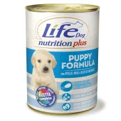 Консерва LifeDog Nutrition Plus Puppy для щенков до 12 месяцев, с курятиной, 400 г