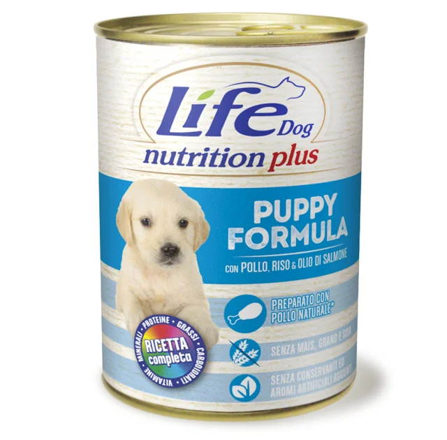 Консерва LifeDog Nutrition Plus Puppy для цуценят до 12 місяців, з курятиною, 400 г
