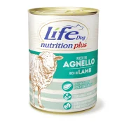 Консерва LifeDog Nutrition Plus Lamb With Rice для собак от 6 месяцев, с ягненком и рисом, 400 г
