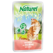 Вологий корм Naturel Salmon Chunks In Sause для котів від 6 місяців, з шматочками лосося у соусі, 100 г