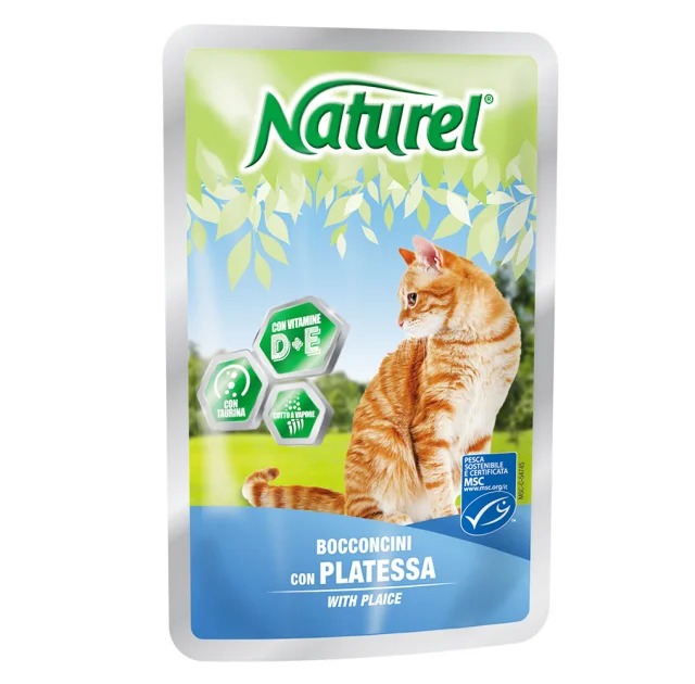 Вологий корм Naturel Veal Chunks In Sause для котів від 6 місяців, з шматочками телятини у соусі, 100 г