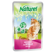 Вологий корм Naturel Plaice Chunks In Sause для котів від 6 місяців, з шматочками камбали у соусі, 100 г