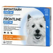 Краплі Boehringer Ingelheim Фронтлайн Спот Он від бліх і кліщів для собак, S, 2-10 кг, ціна за 1 піпетку