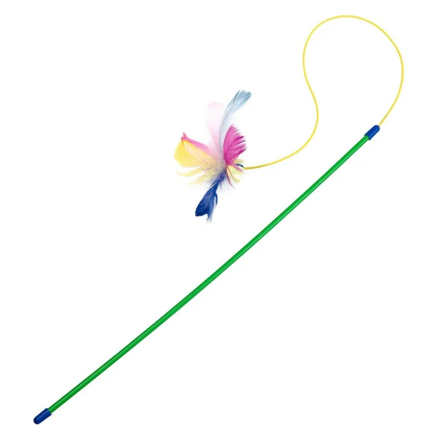 Игрушка Природа Удочка с перьями, для кошек, 50 см