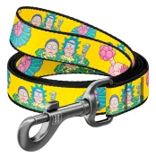 Поводок Waudog Nylon для собак, рисунок "Рик и Морти 1", нейлоновый, размер M, 20 мм, 122 см