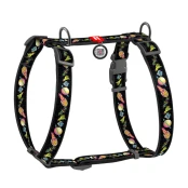 Шлея Waudog Nylon c QR-паспортом для собак, анатомическая, рисунок "Рик и Морти 3", размер M, 40-70/50-80 cм