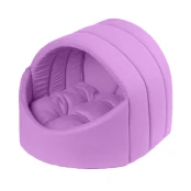 Лукошко Теремок для животных, размер M, 50×45×35 см, фиолетовый