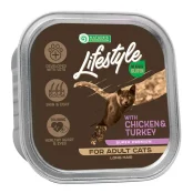 Консерви Natures Protection Lifestyle Long Hair Chicken&Turkey для котів з довгою шерстю, з куркою та індичкою, 85 г