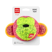Игрушка Waudog Fun Обезьяна для собак, 16×10 см, розовая