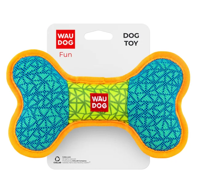 Іграшка Waudog Fun Кістка для собак, 20×12 см, блакитна