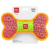 Игрушка Waudog Fun Кость для собак, 20×12 см, розовая