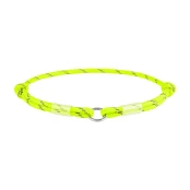 Шнурок для адресника Waudog Smart ID из паракорда, светоотражающий, размер S, 4 мм/25-45 см, жёлтый