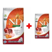 Беззерновой сухой корм Farmina N&D для щенков средних и крупных пород, курица с тыквой и гранатом, 12 + 2.5 кг в подарок