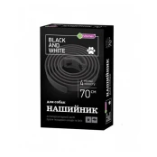 Нашийник Vitomax Black&White протипаразитарний, для собак, чорний, 70 см