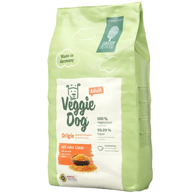Сухий корм VeggieDog Origin Adult Red Lentil для дорослих собак, червона сочевиця, 900 г