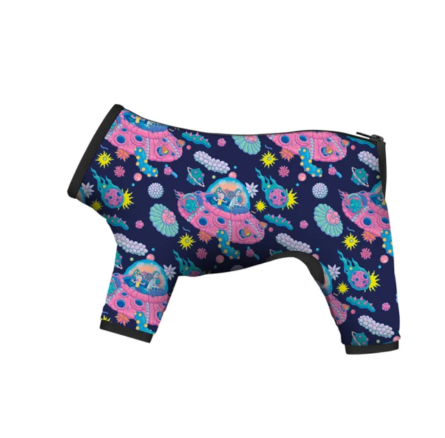 Дождевик Waudog Clothes для собак, рисунок "Рик и Морти 1", XS22