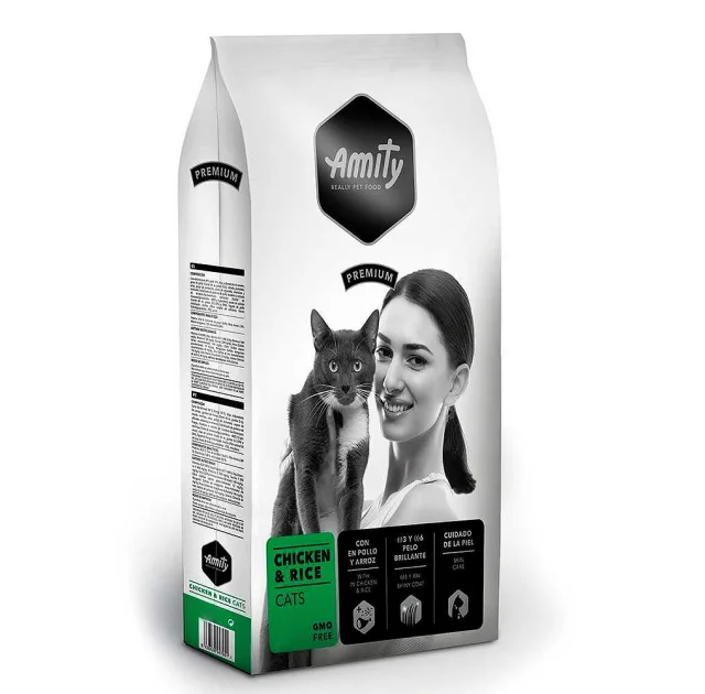 Сухий корм Amity Premium Chicken&Rice Cats для дорослих котів, з куркою та рисом, 10 кг