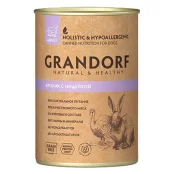 Консервы Grandorf Rabbit&Turkey для взрослых собак, с мясом кролика и индейки, 400 г