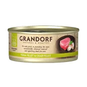 Консерви Grandorf Tuna Fillet&Crab Fillet для котів, філе тунця з м'ясом краба, 70 г