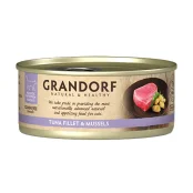 Консерви Grandorf Tuna Fillet&Mussels для котів, філе тунця з мідіями, 70 г